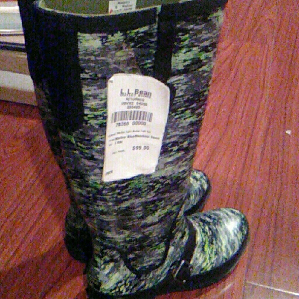LL bean rubber boots size 6